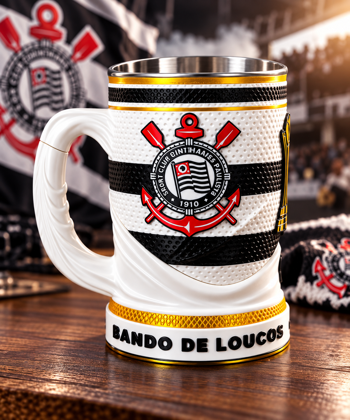 Corinthians 3D Collectible Mug – Bando de Loucos | 16 oz